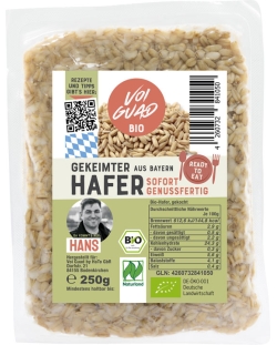 Angekeimter Bio Hafer, ready to eat