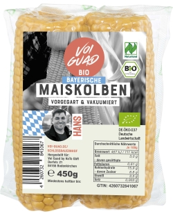 Bio Zuckermais/ Grillmais aus Bayern, 450g