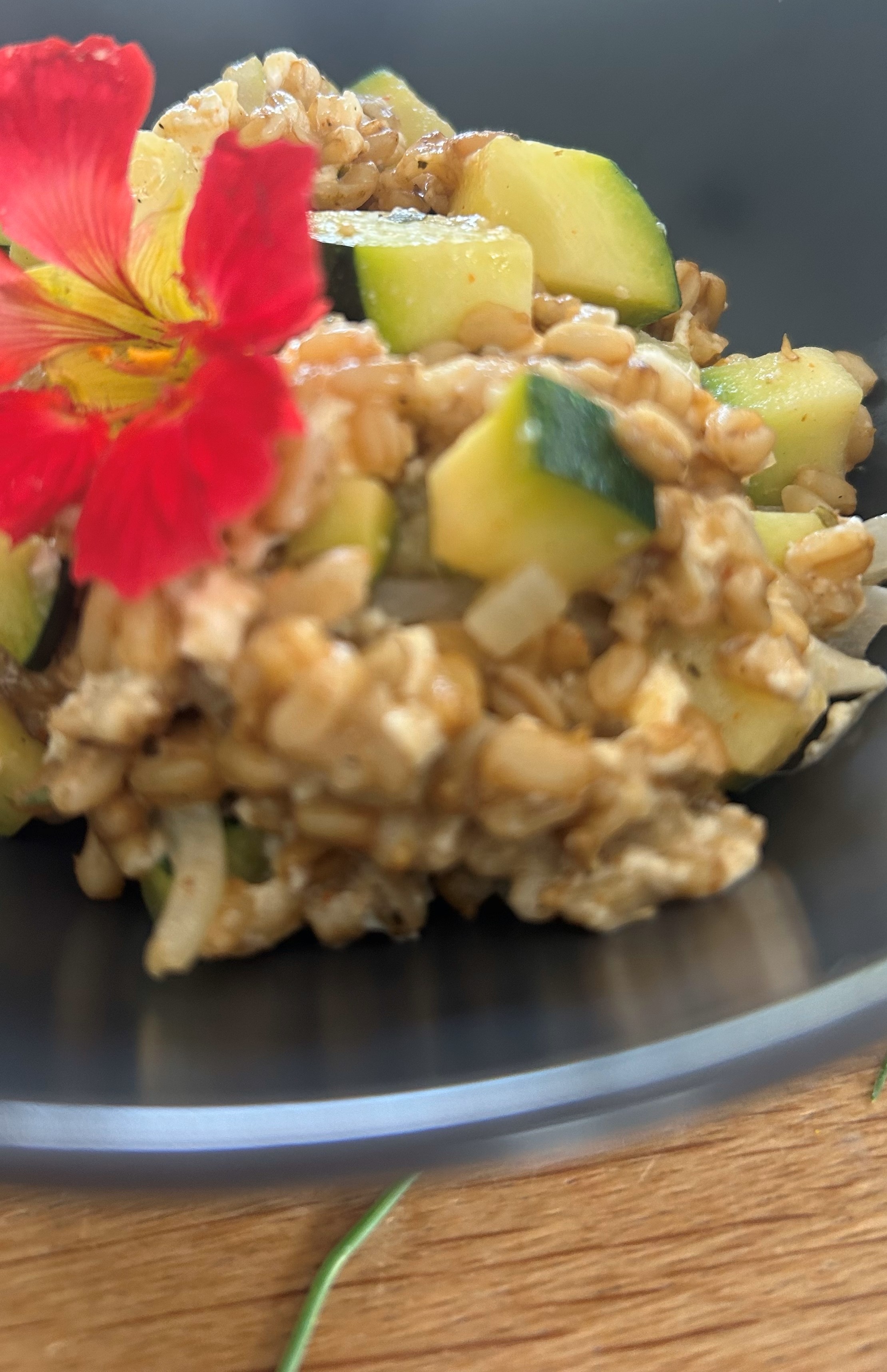 Hafer-Zucchini Risotto